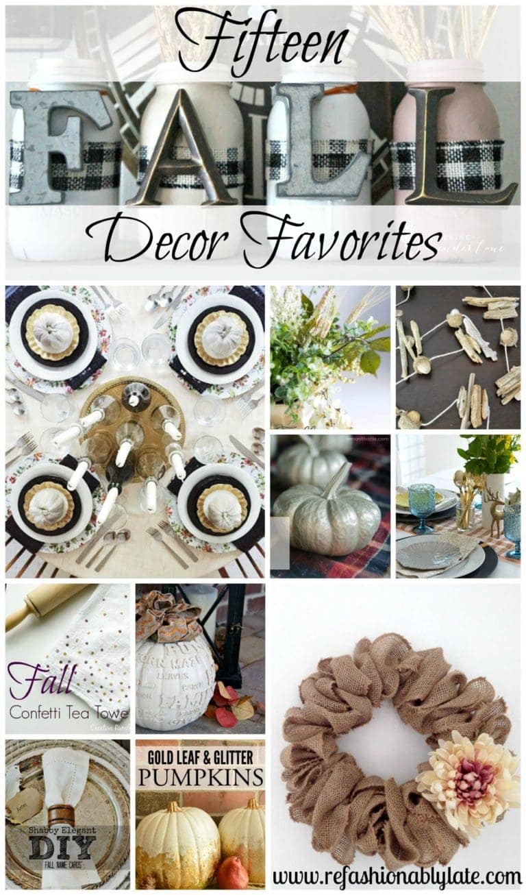 Fifteen Fall Decor Favorites