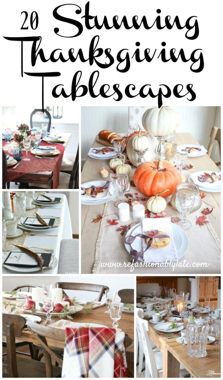 20 Stunning Thanksgiving Tablescapes