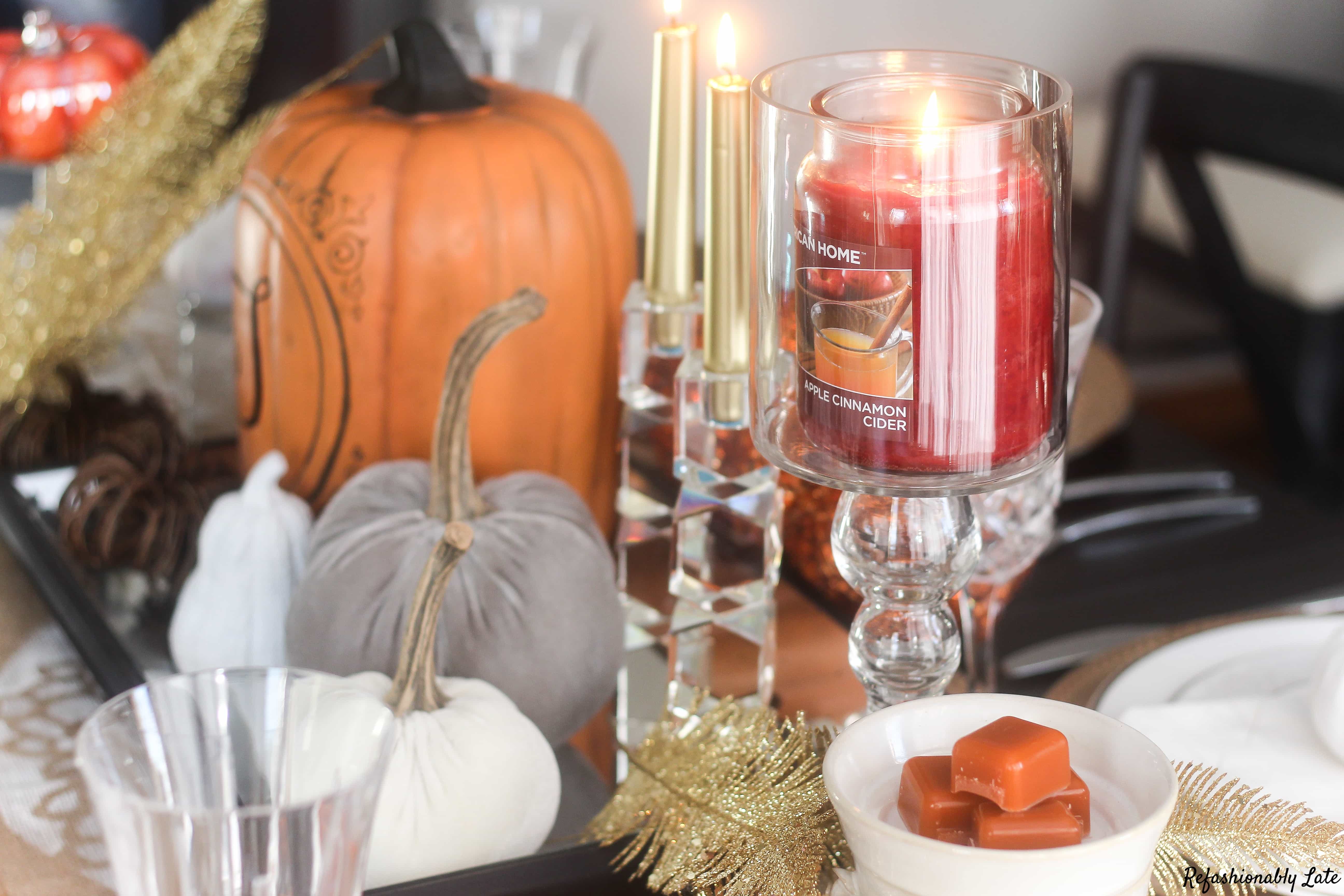 A Candle Lit Fall Tablescape - www.ruthietabone.com