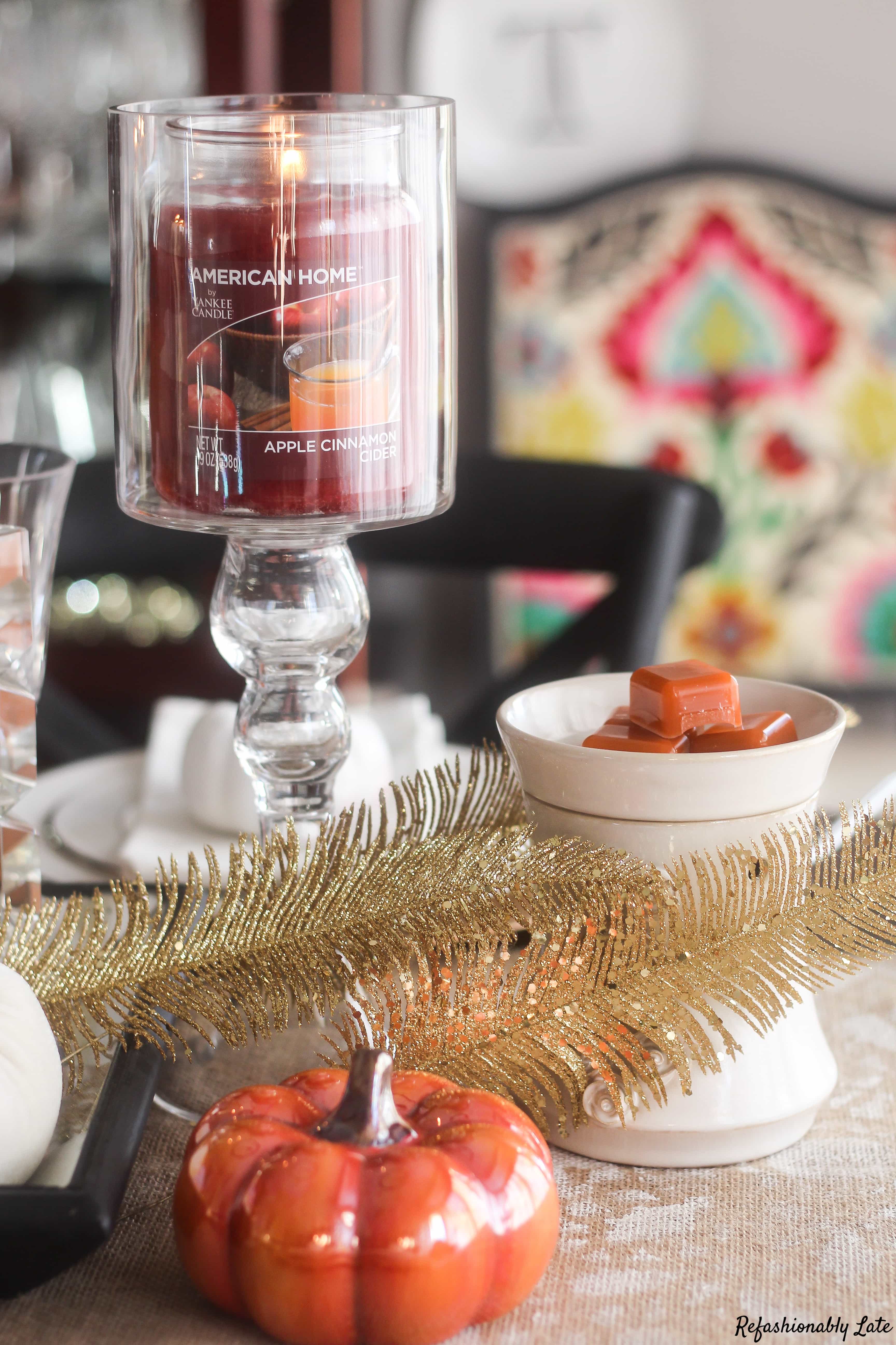 A Candle Lit Fall Tablescape - www.ruthietabone.com