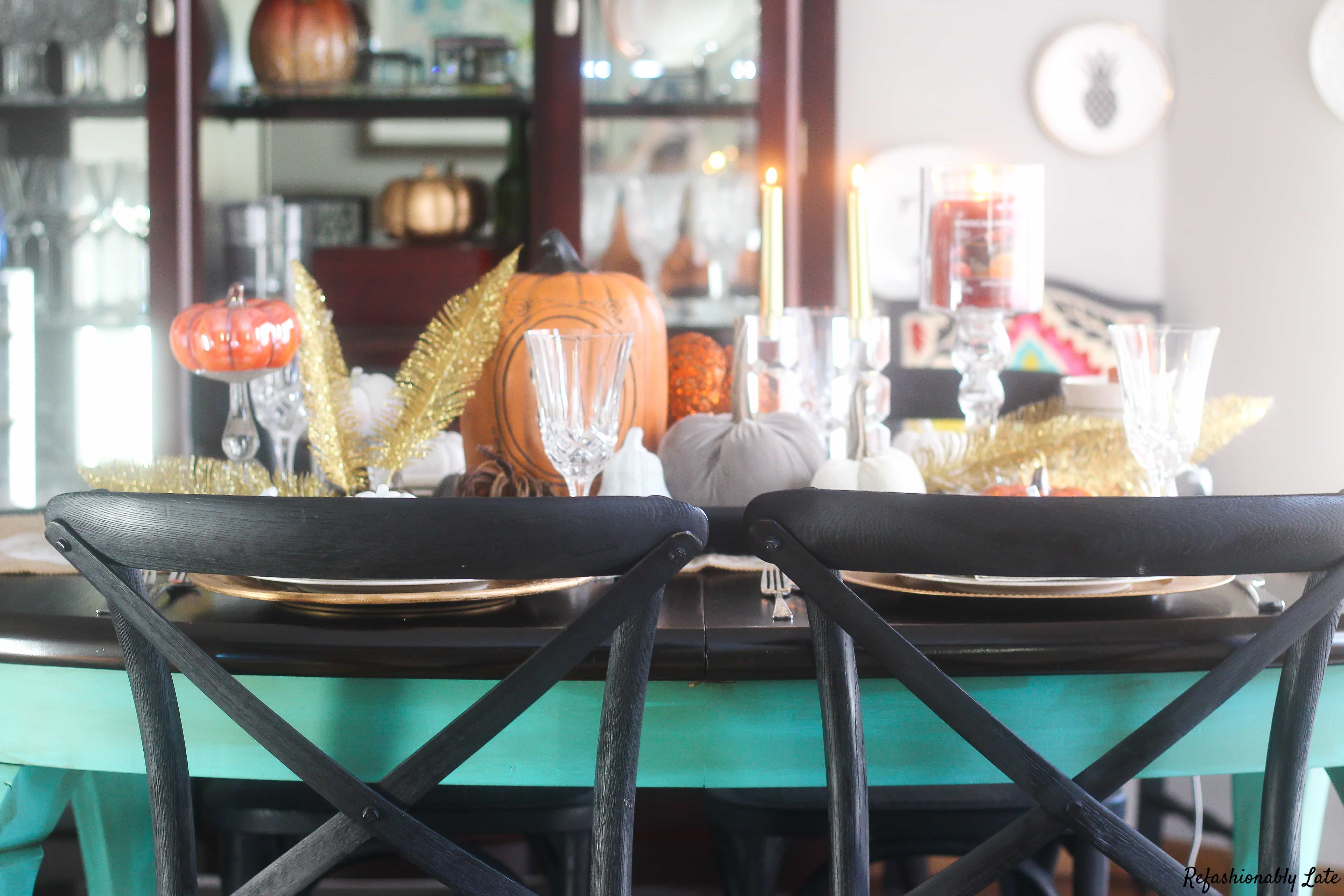 A Candle Lit Fall Tablescape - www.ruthietabone.com