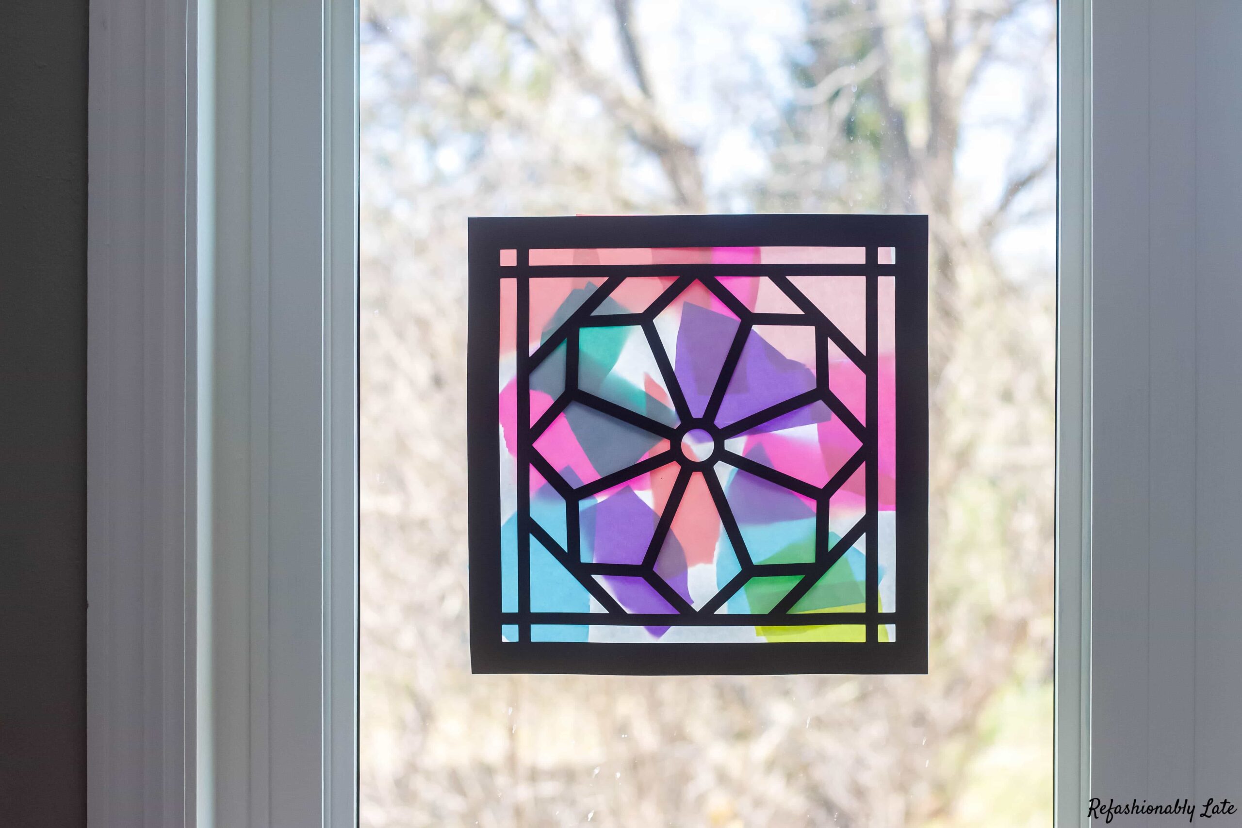 Stained Glass Window Children's Craft