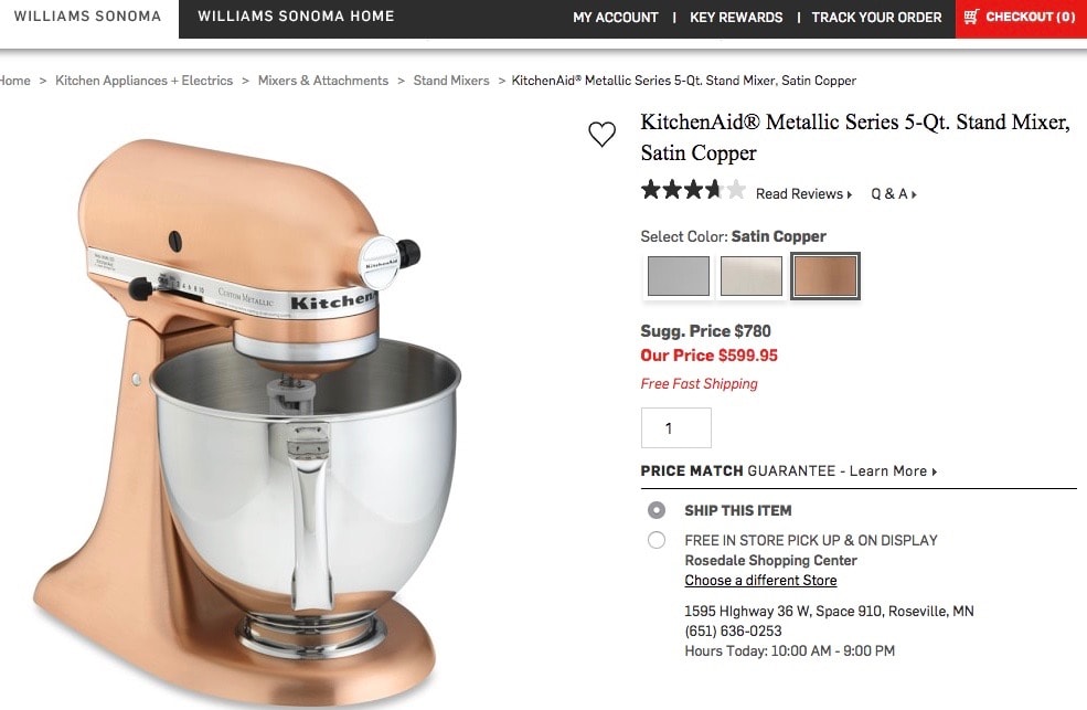 Copper Spray Painted Kitchenaid Mixer - Savvy Apron