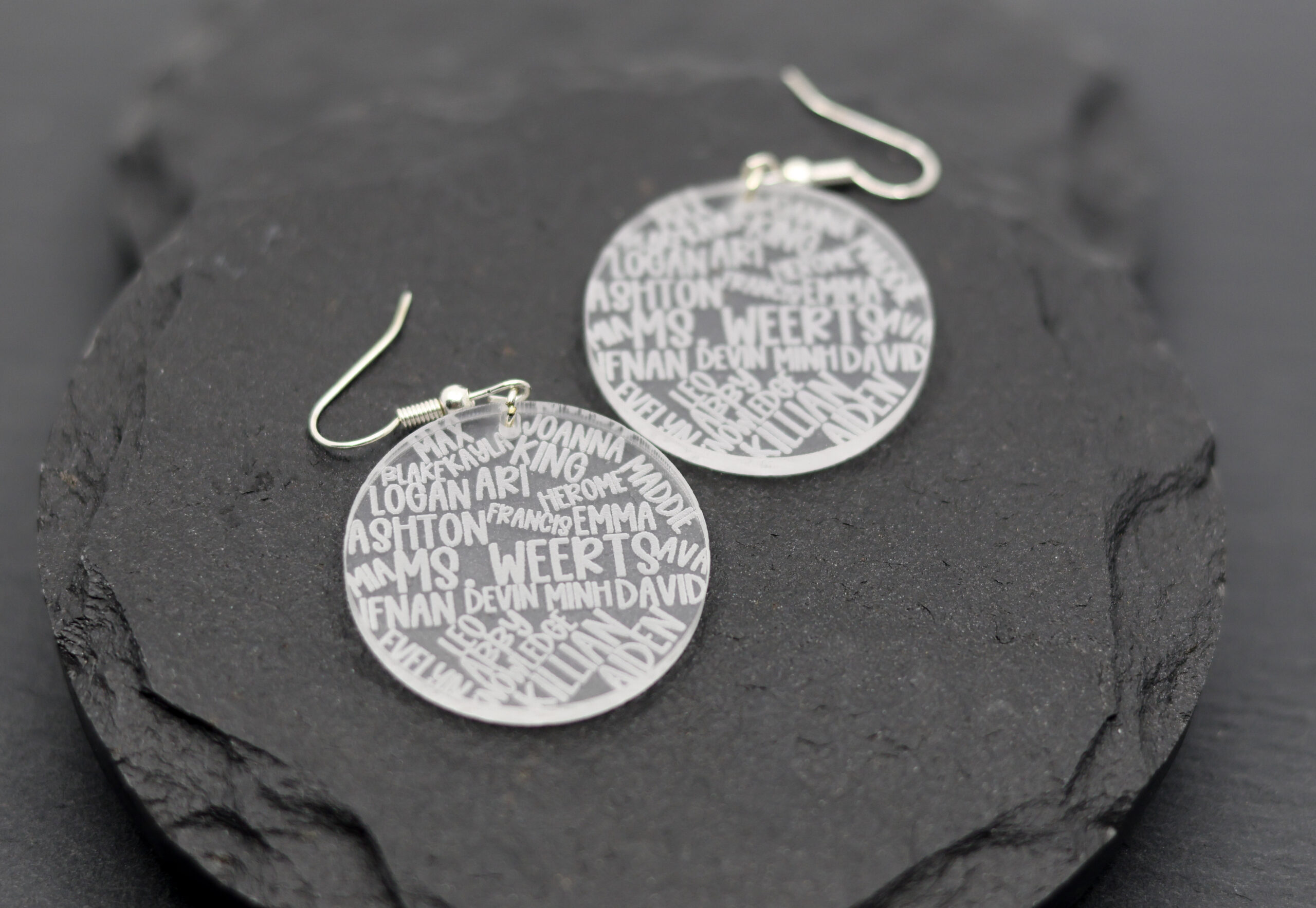 Custom Teacher or Grandma Name Acrylic Earrings - Image 7
