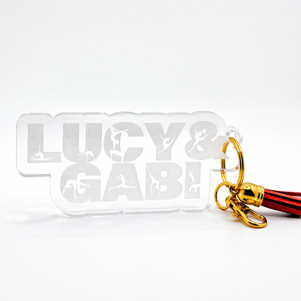 Personalized Gymnastics Acrylic Keychains - Image 2