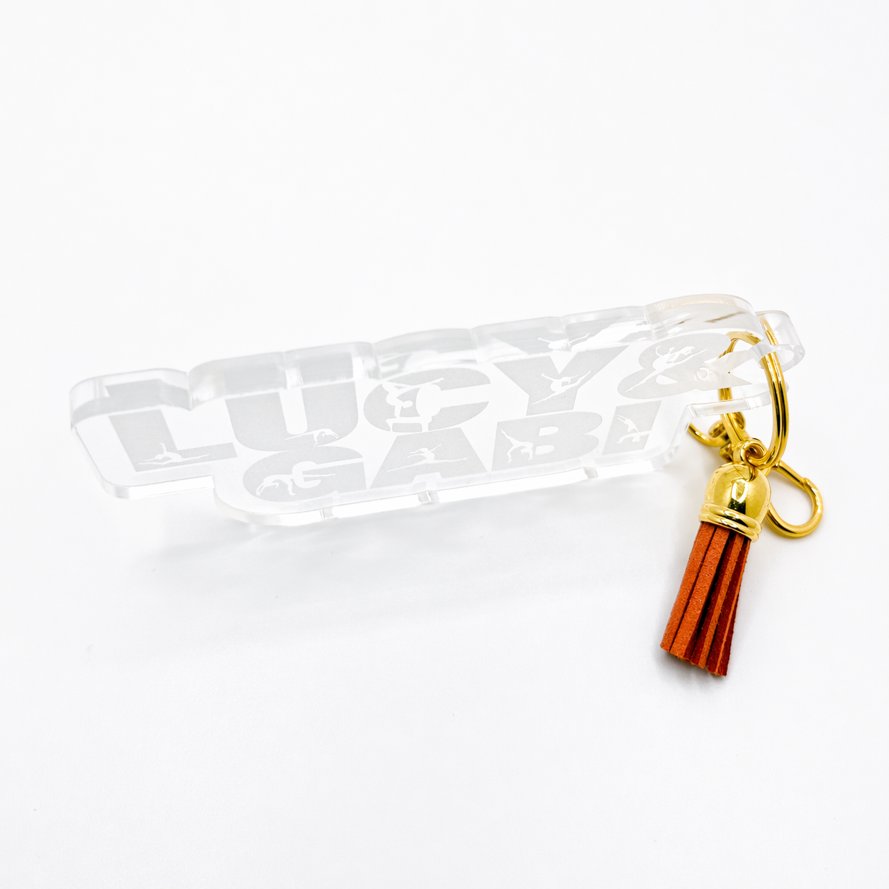 Personalized Gymnastics Acrylic Keychains - Image 3
