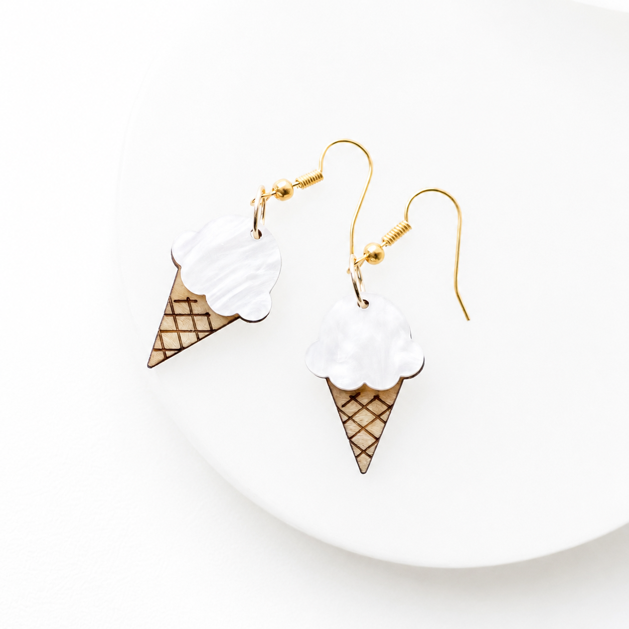 Eliza Ice Cream Dangle Earrings - Image 3