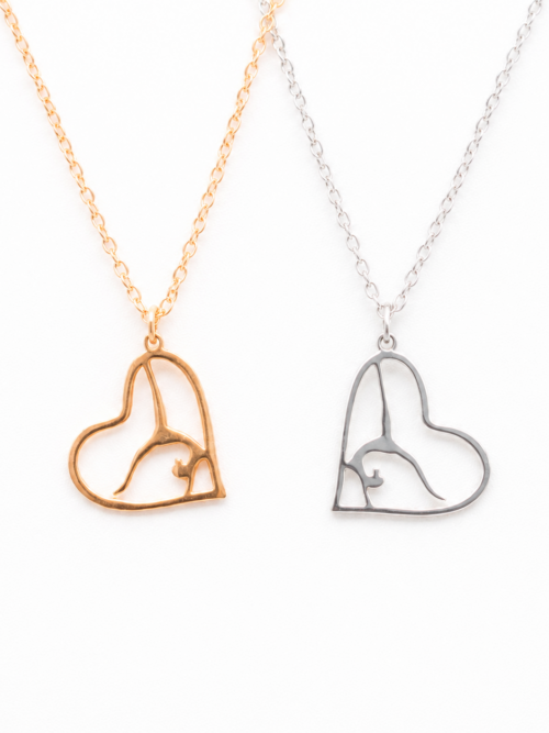 Gymnast Heart Necklace