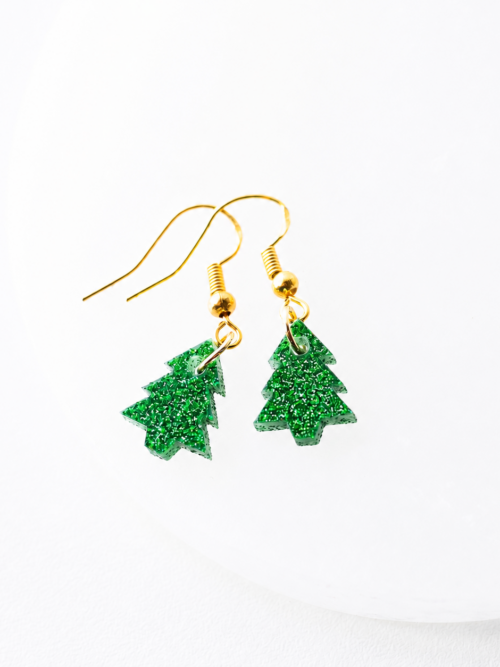 Mariah Mini Christmas Tree Earrings