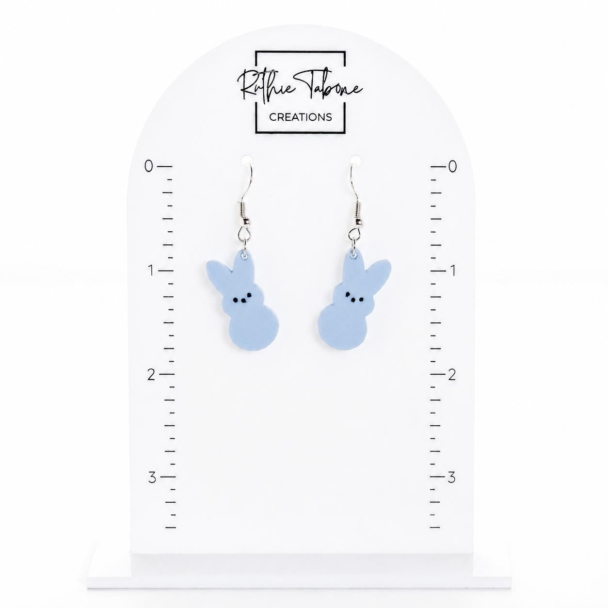 Daisy Peep Inspired Bunny Dangle Earrings - Image 2
