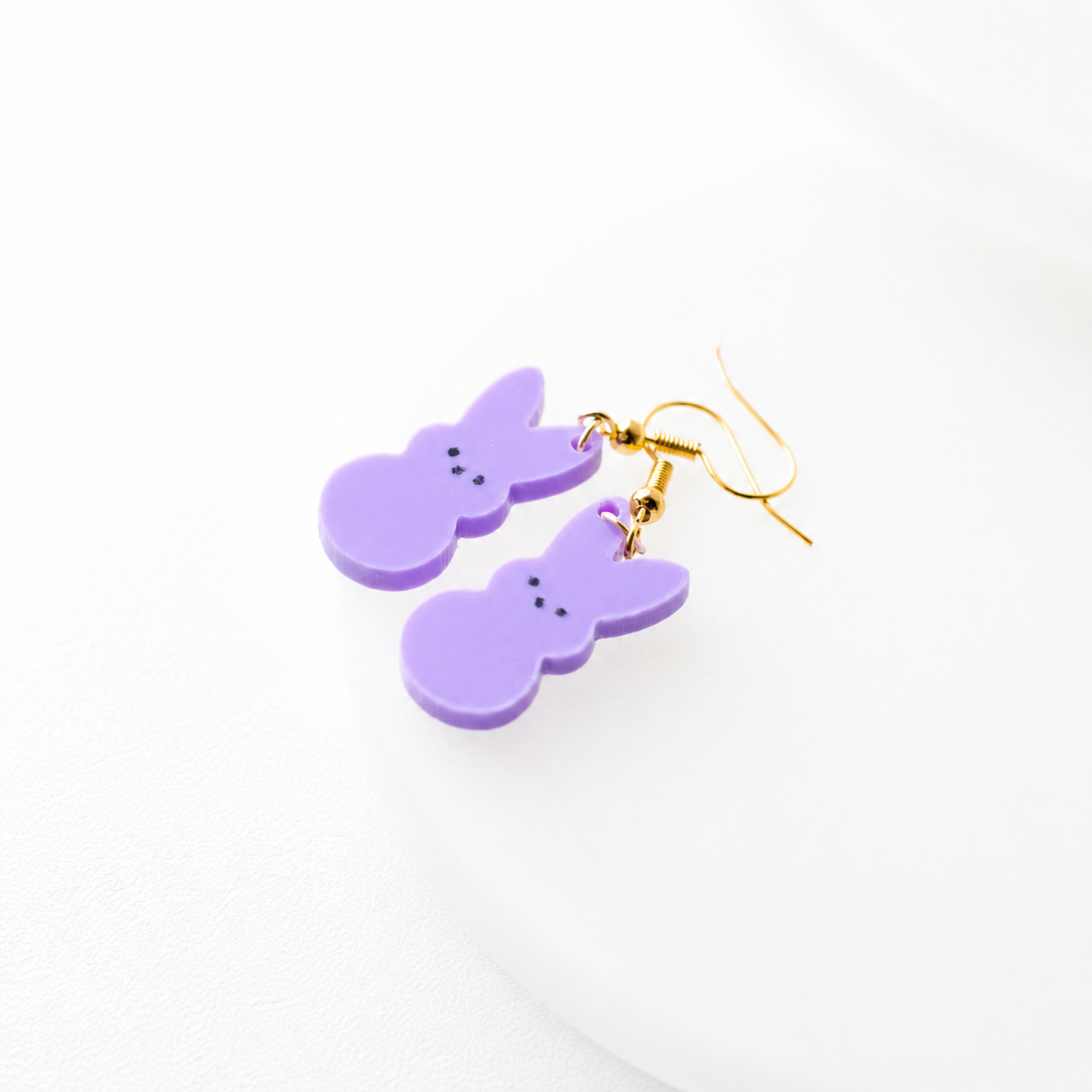 Daisy Peep Inspired Bunny Dangle Earrings - Image 6
