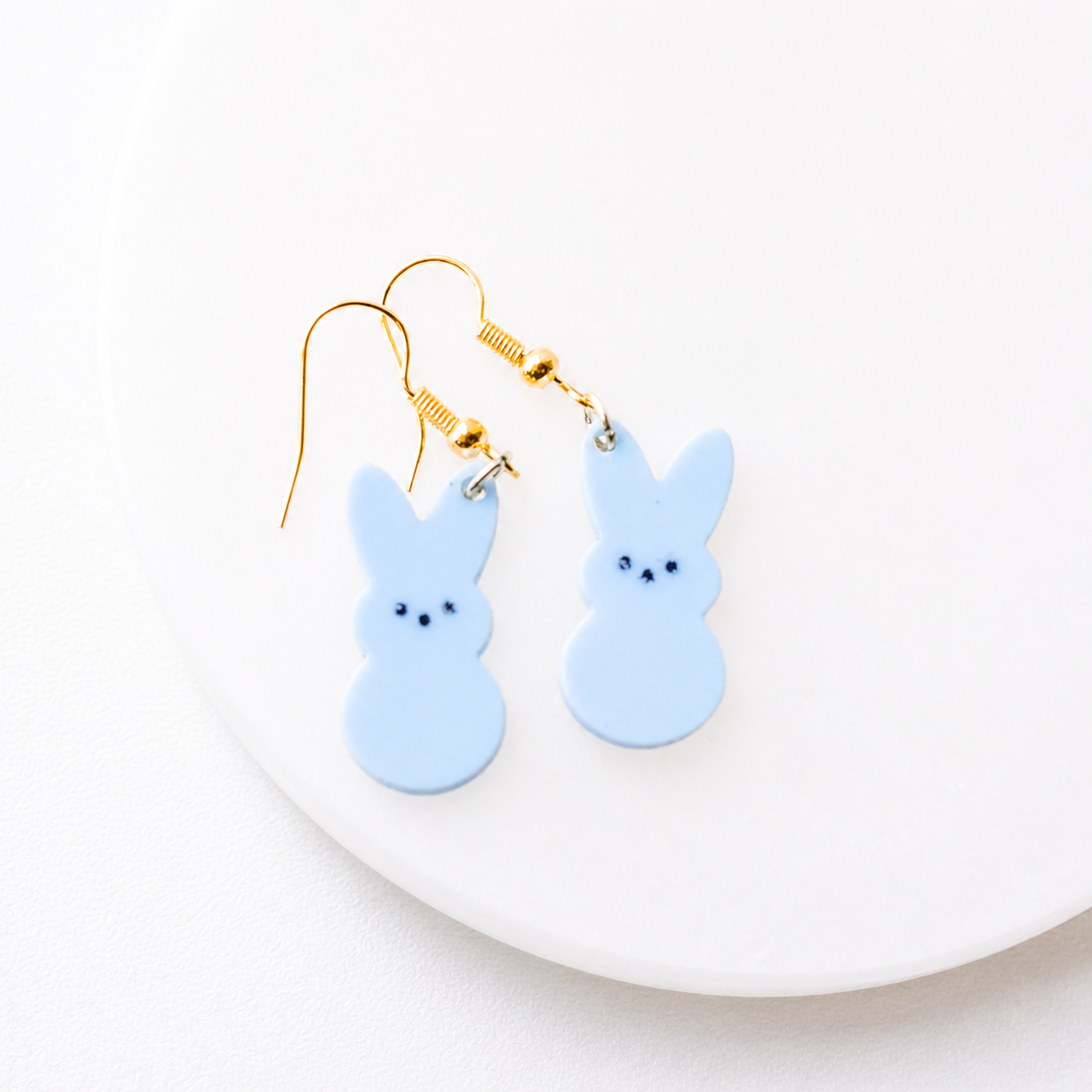 Daisy Peep Inspired Bunny Dangle Earrings - Image 3