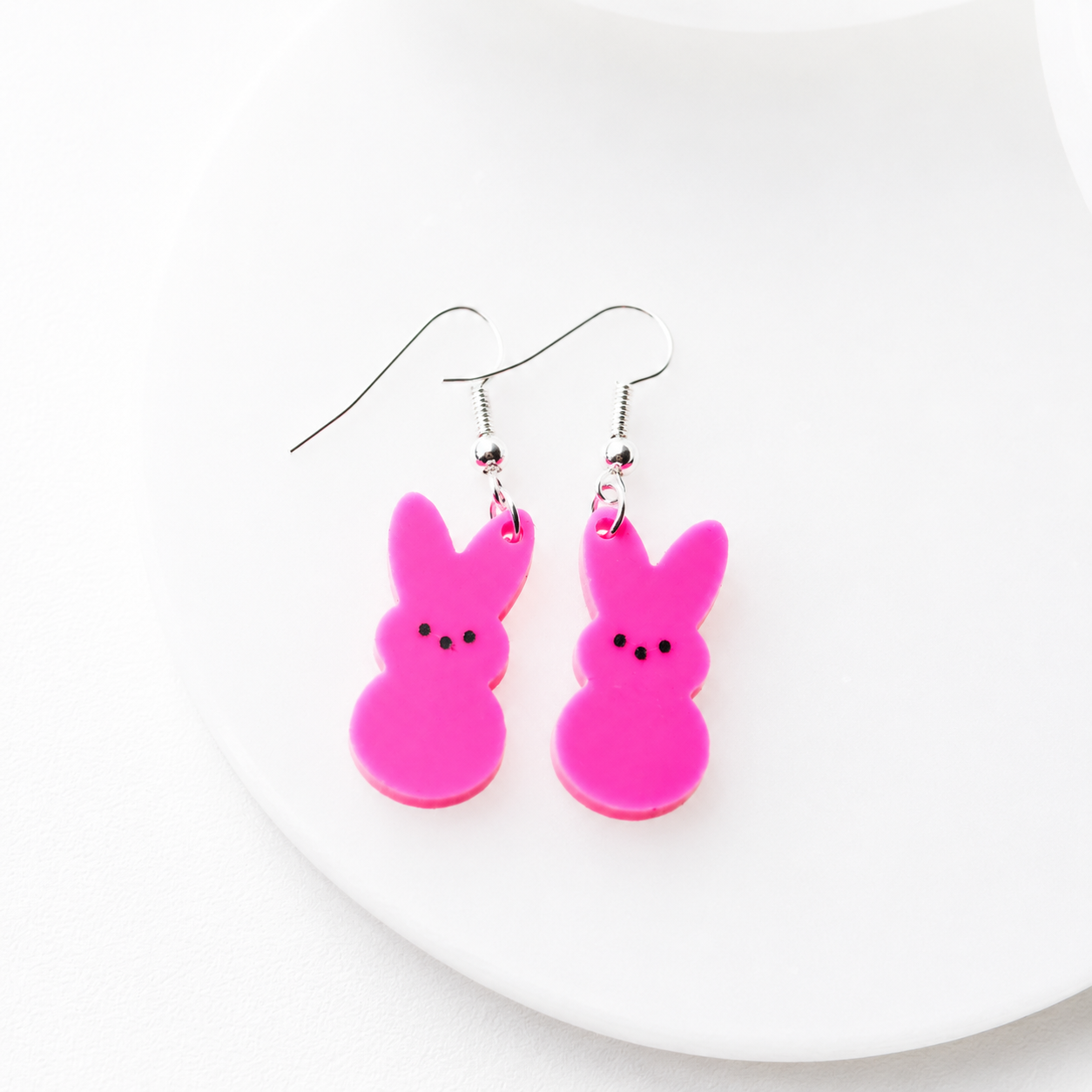 Daisy Peep Inspired Bunny Dangle Earrings - Image 5