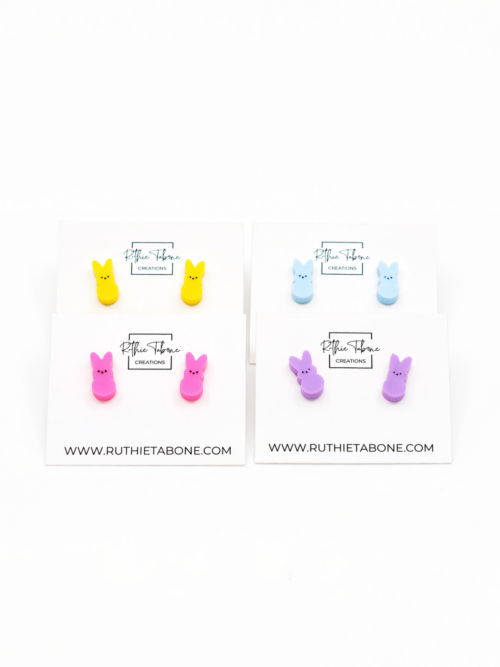 Willow Peep Style Acrylic Stud Earrings