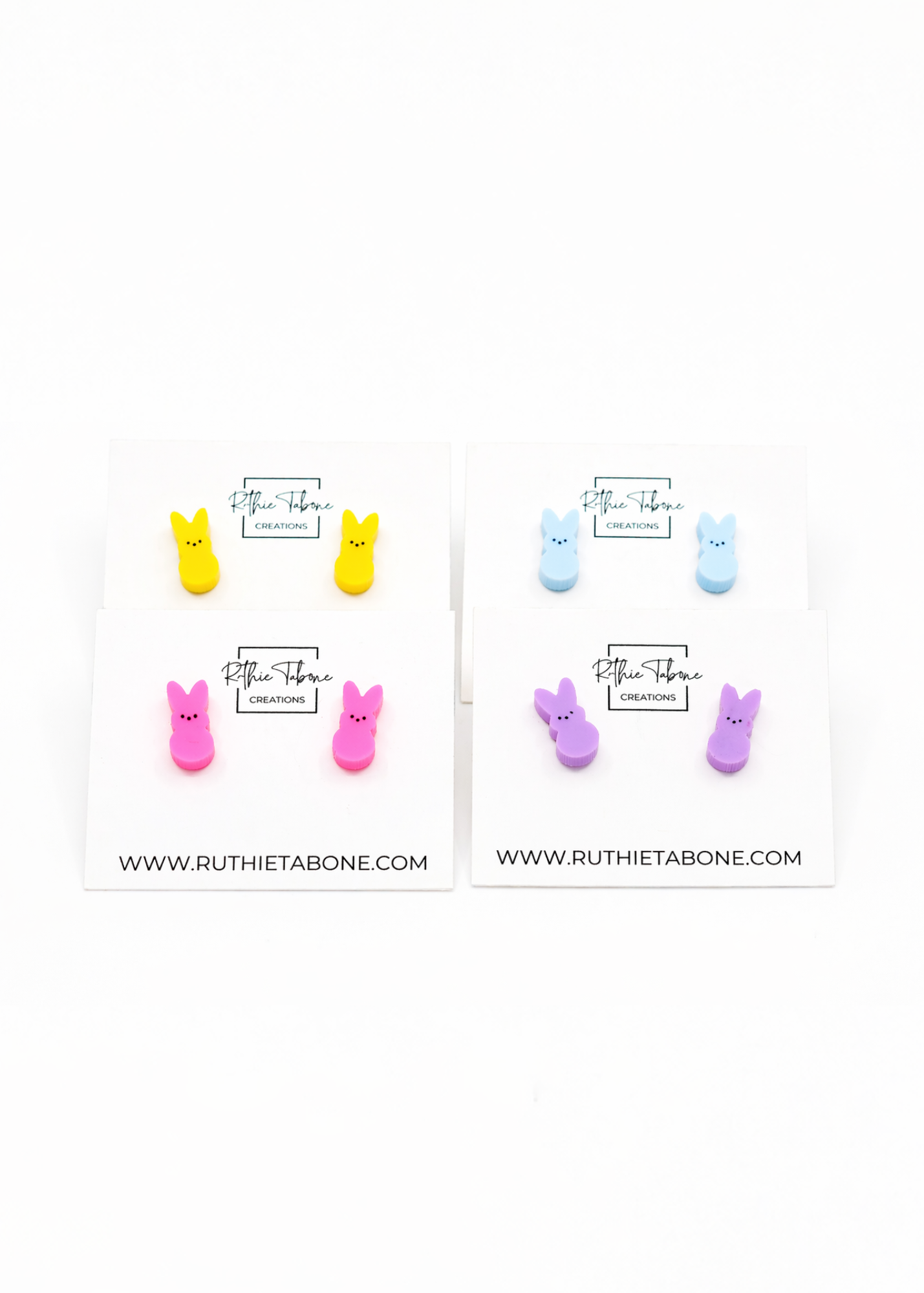 Willow Peep Style Acrylic Stud Earrings