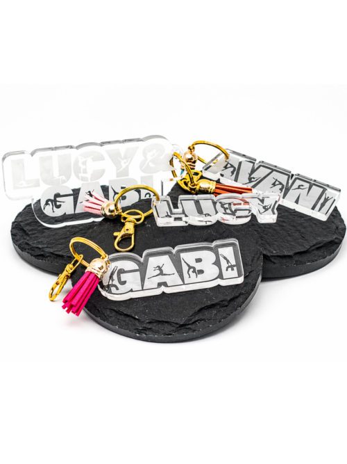 Personalized Gymnastics Acrylic Keychains