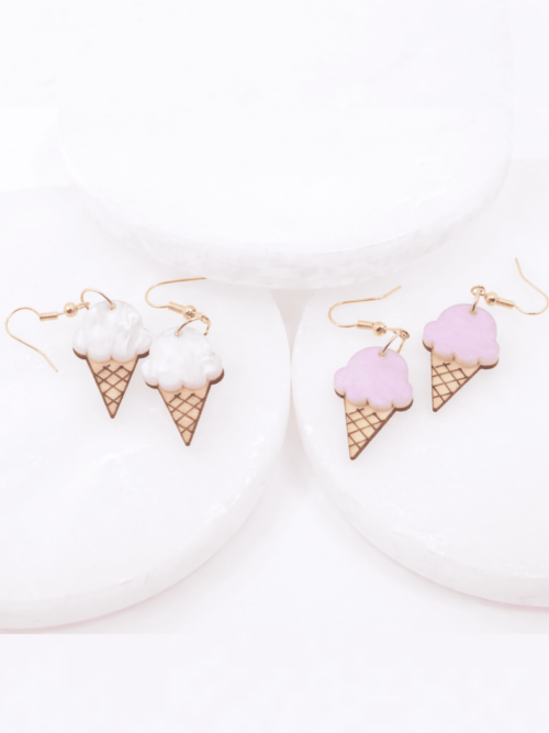 Eliza Ice Cream Dangle Earrings