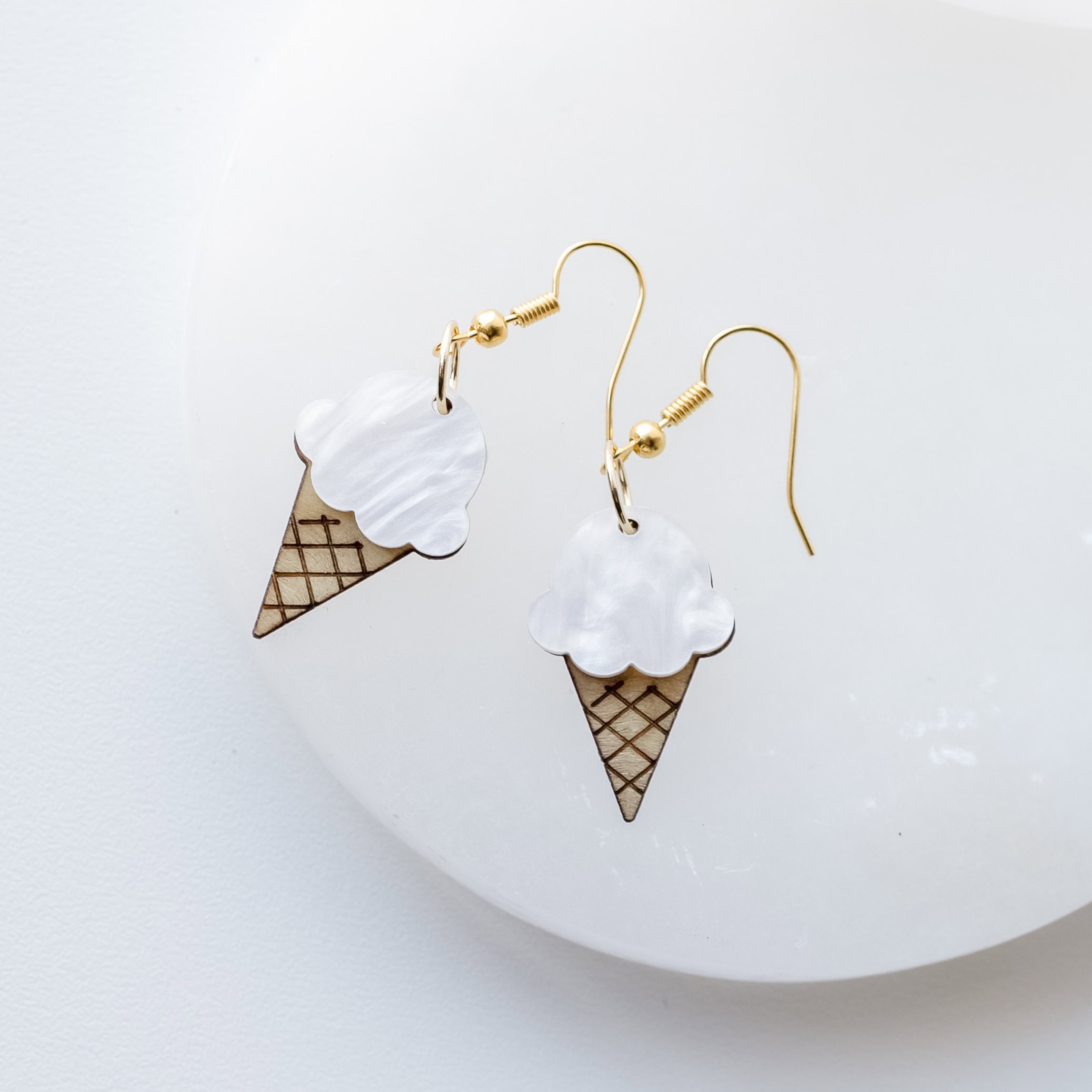 Eliza Ice Cream Dangle Earrings - Image 3