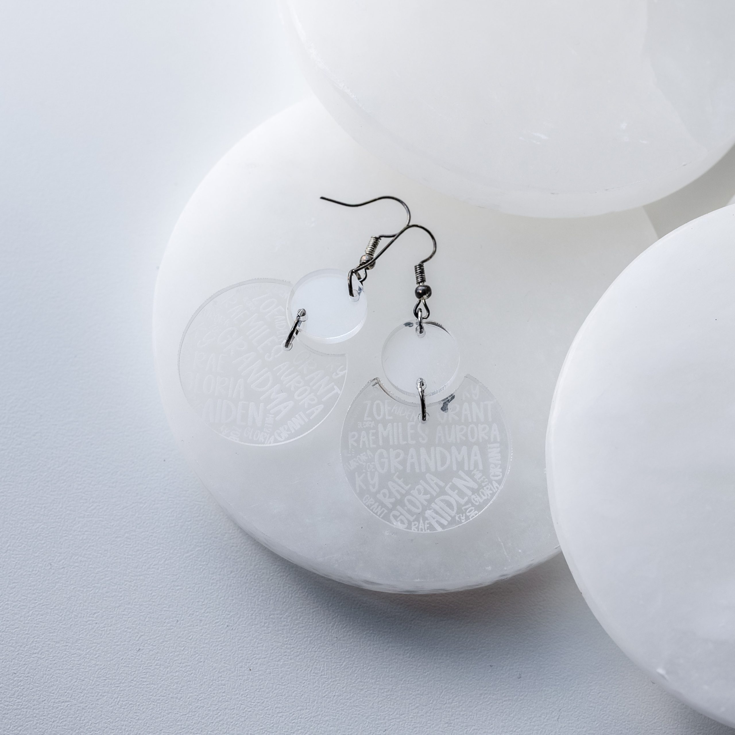 Custom Teacher or Grandma Name Acrylic Earrings - Image 8