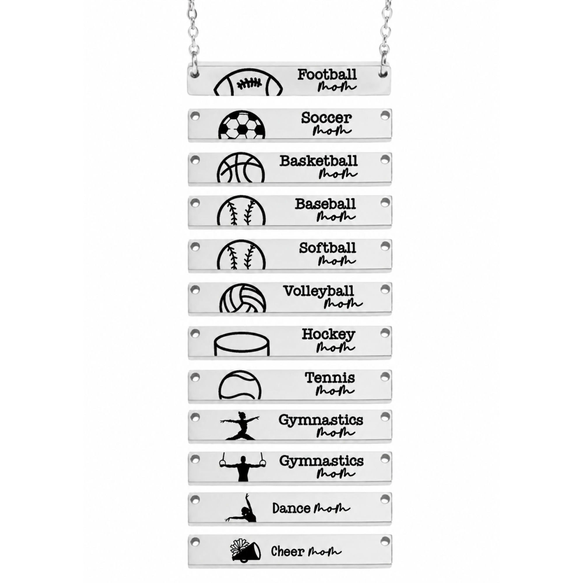 Personalized Sports Mom Necklace - Image 4